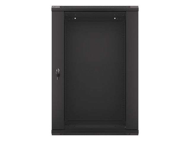 Lanberg 19" 18U Falra szerelhető Rackszekrény Black