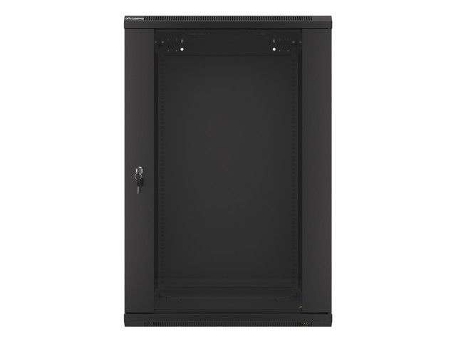 Lanberg 19" 18U Falra szerelhető Rackszekrény Black