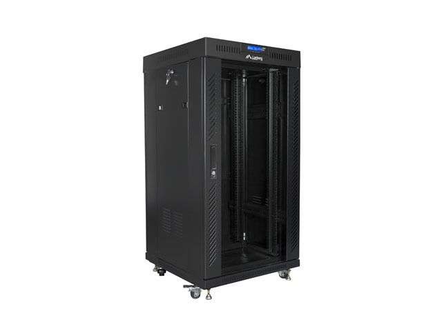 Lanberg 19" 22U LCD Szabadon álló Rackszekrény Black