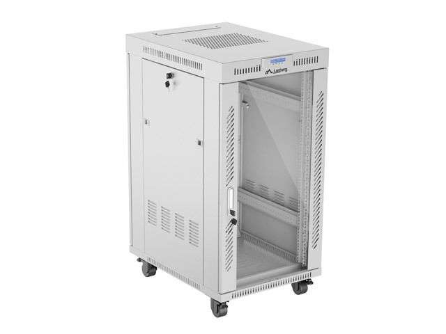 Lanberg 19" 22U LCD Szabadon álló Rackszekrény Grey