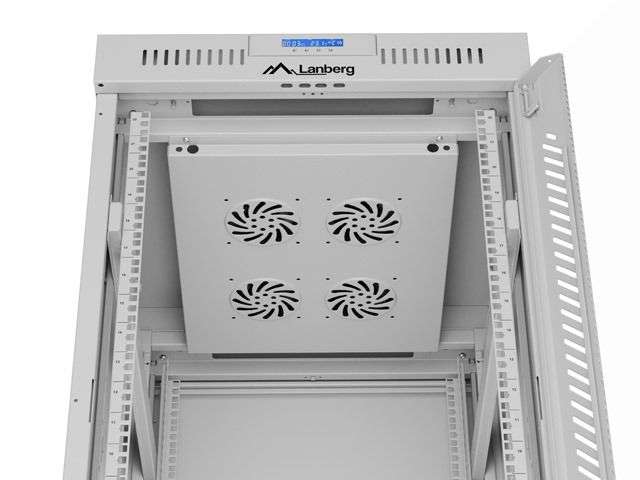 Lanberg 19" 22U LCD Szabadon álló Rackszekrény Grey