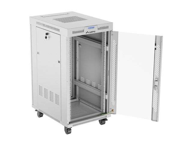 Lanberg 19" 22U LCD Szabadon álló Rackszekrény Grey