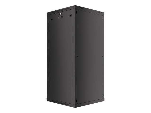 Lanberg 19" 27U Falra szerelhető Rackszekrény Black