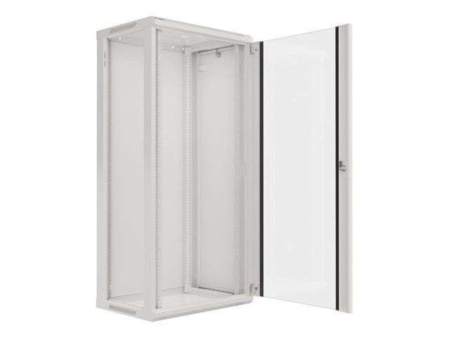 Lanberg 19" 27U Falra szerelhető Rackszekrény Grey