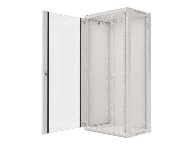 Lanberg 19" 27U Falra szerelhető Rackszekrény Grey