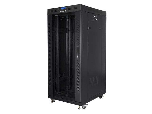 Lanberg 19" 27U Szabadon álló Rackszekrény Black