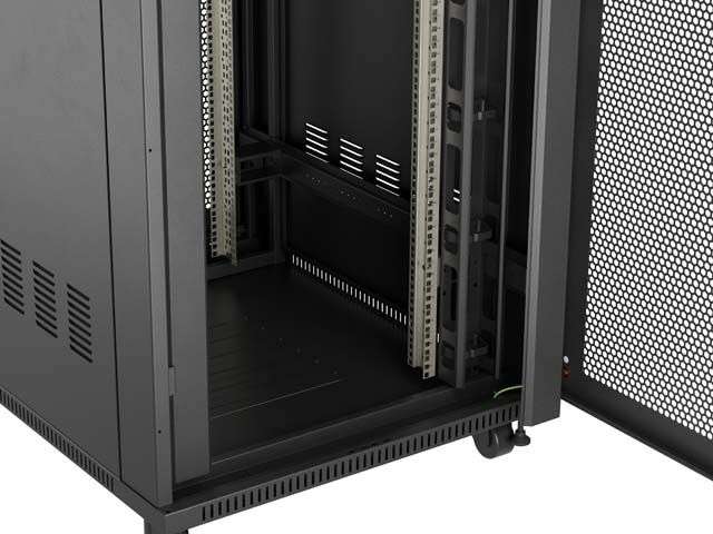 Lanberg 19" 27U Szabadon álló Rackszekrény Black