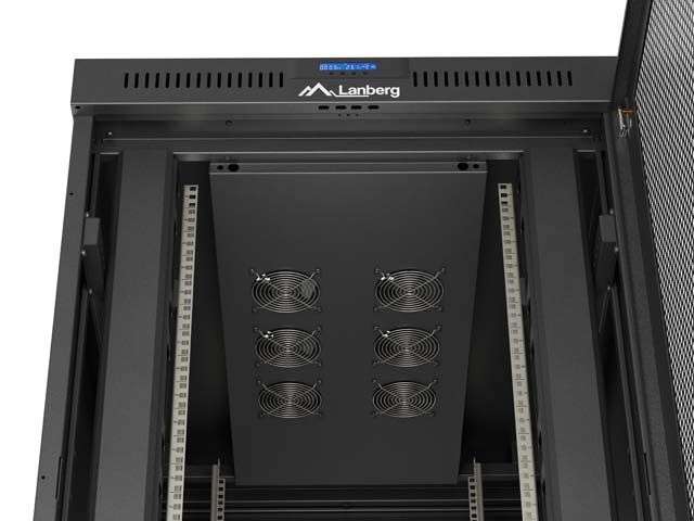 Lanberg 19" 27U Szabadon álló Rackszekrény Black