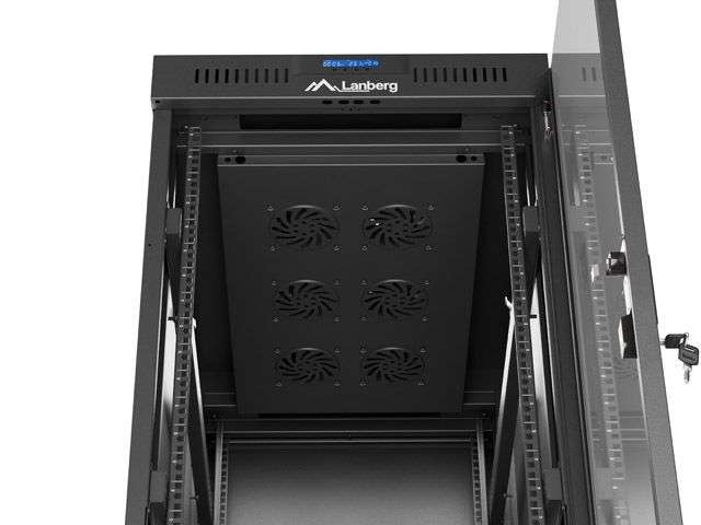 Lanberg 19" 32U Szabadon álló Rackszekrény Black