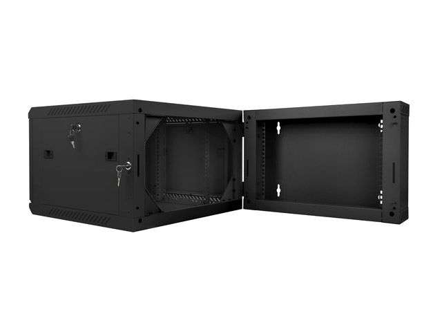 Lanberg 19" 6U Falra szerelhető Rackszekrény Black