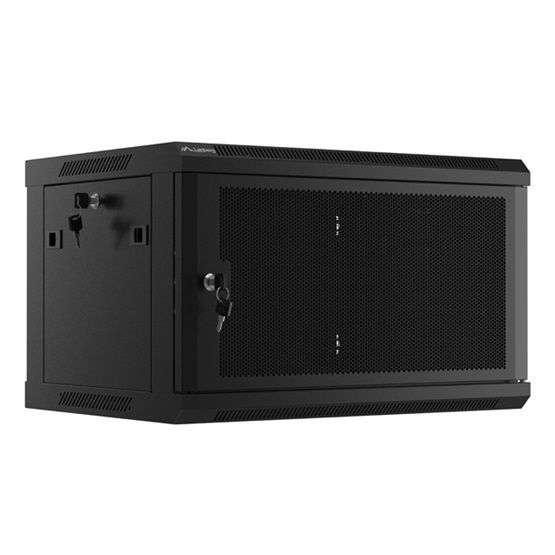 Lanberg 19" 6U Falra szerelhető Rackszekrény Black