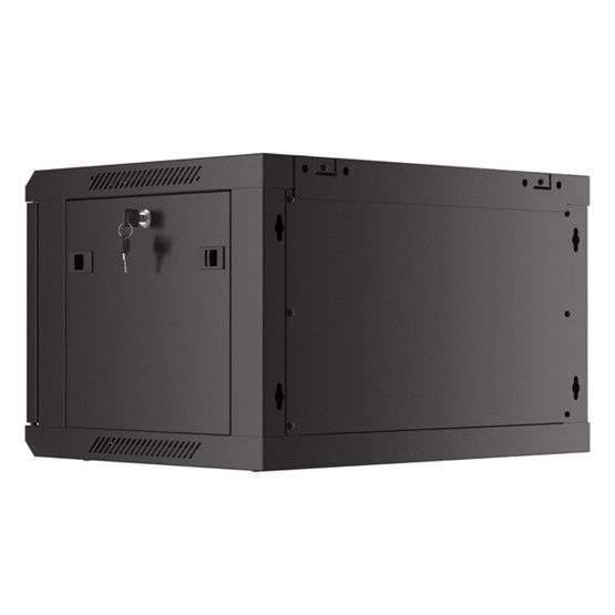 Lanberg 19" 6U Falra szerelhető Rackszekrény Black