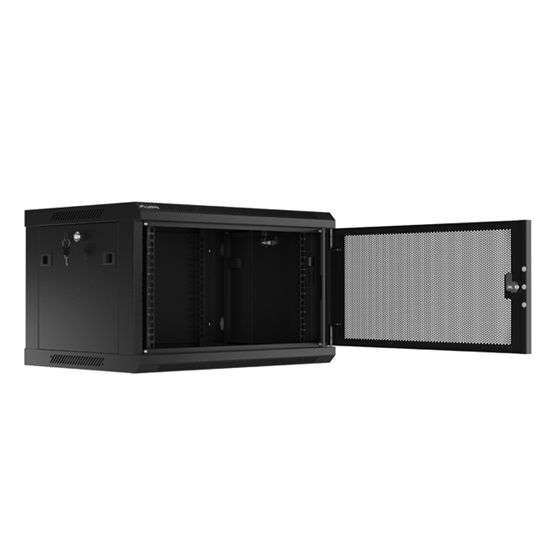Lanberg 19" 6U Falra szerelhető Rackszekrény Black