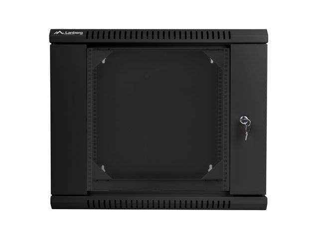 Lanberg 19" 9U Falra szerelhető Rackszekrény Black