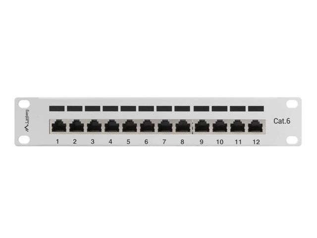 Lanberg 12-port Patch Panel 1U Grey