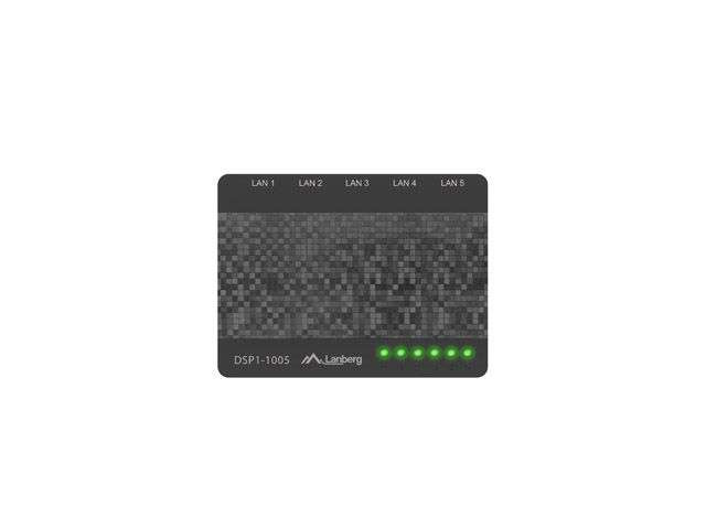 Lanberg DSP1-1005 5X 1GB/S UNMANAGED GIGABIT ETHERNET DESKTOP 5V