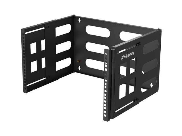 Lanberg Folding Bracket Wall-Mount 19" 6U 497X400/240 Black