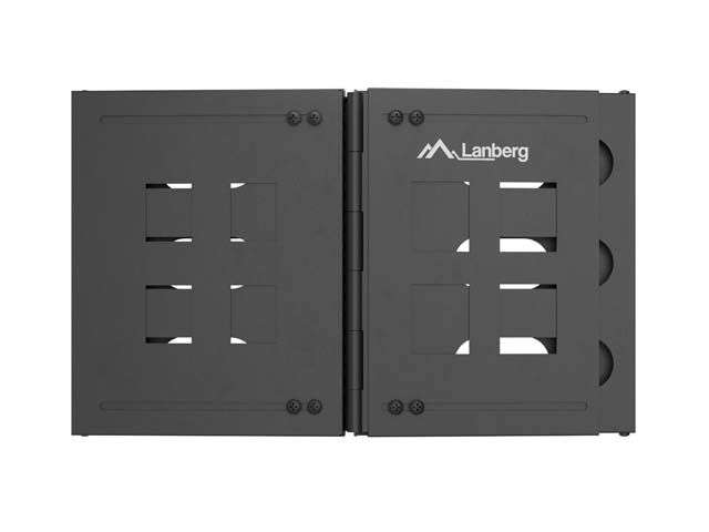 Lanberg Folding Bracket Wall-Mount 19" 6U 497X400/240 Black