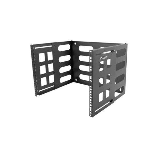 Lanberg Folding Bracket Wall-Mount 19" 8U 497X400/240 Black