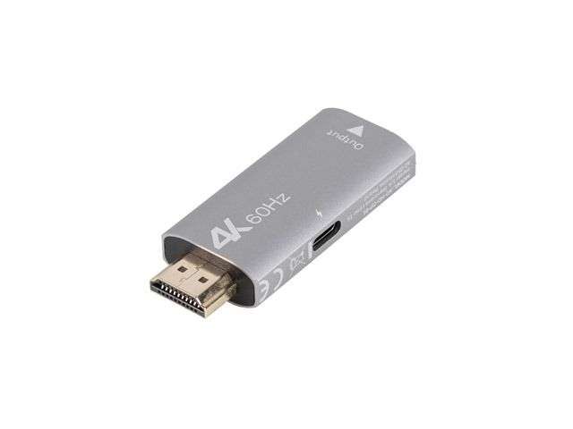 Lanberg HDMI M) - DisplayPort (F) Adapter 4K Silver
