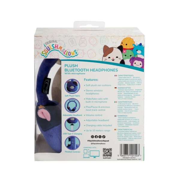 Lazer Built Squishmallows Ingred Portable Bluetooth Headset Blue