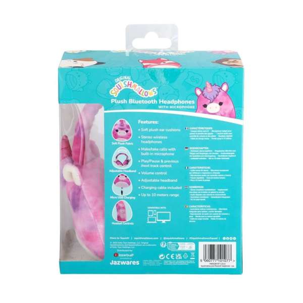 Lazer Built Squishmallows Lola Portable Bluetooth Headset Pink