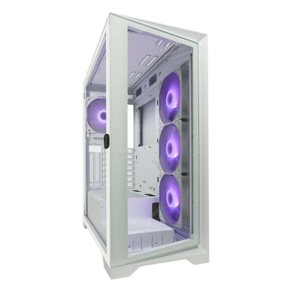 LC Power 806W Crosswind X Gaming Case ARGB Tempered Glass White