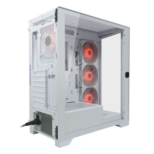 LC Power 806W Crosswind X Gaming Case ARGB Tempered Glass White