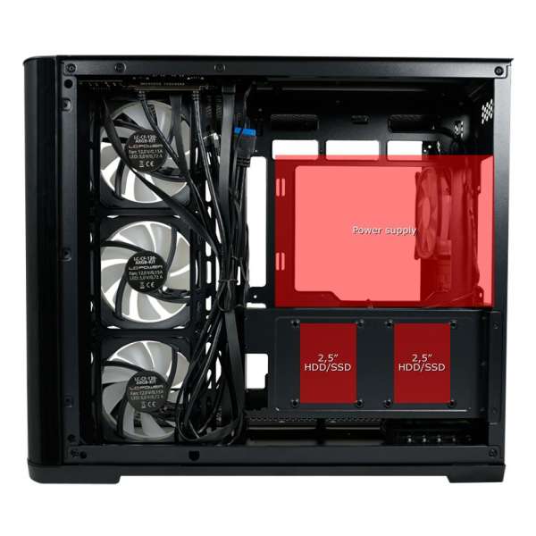 LC Power Gaming 8001B Tempered Glass Pro-Storm Dark
