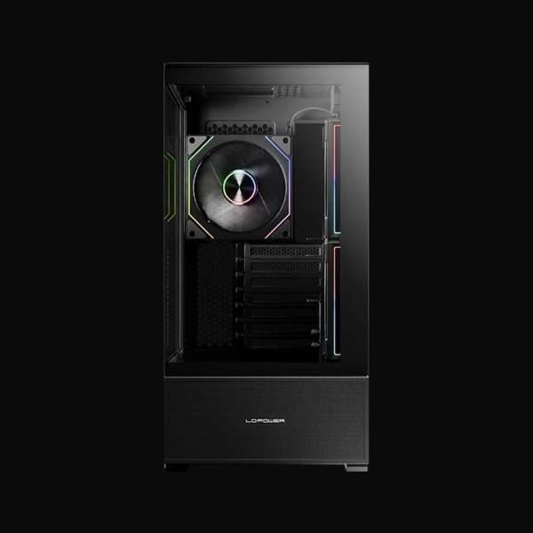 LC Power Gaming 812B Onyx Vision Tempered Glass Black