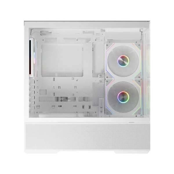 LC Power Gaming 812W Quartz Vision Tempered Glass White