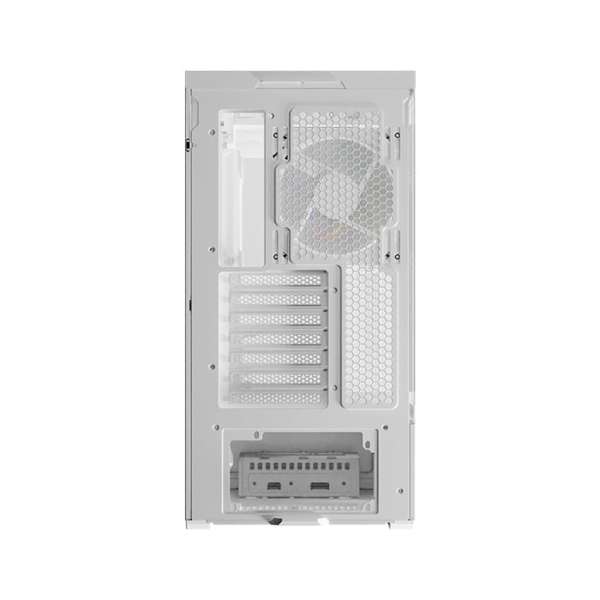 LC Power Gaming 812W Quartz Vision Tempered Glass White