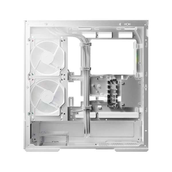 LC Power Gaming 812W Quartz Vision Tempered Glass White