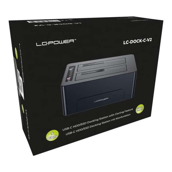 LC Power LC-DOCK-C-V2 HDD Docking Station Black