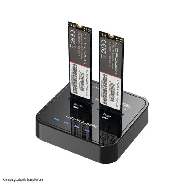 LC Power LC-DOCK-M2-NVME-V2 Docking station for two NVME M.2 SSDs