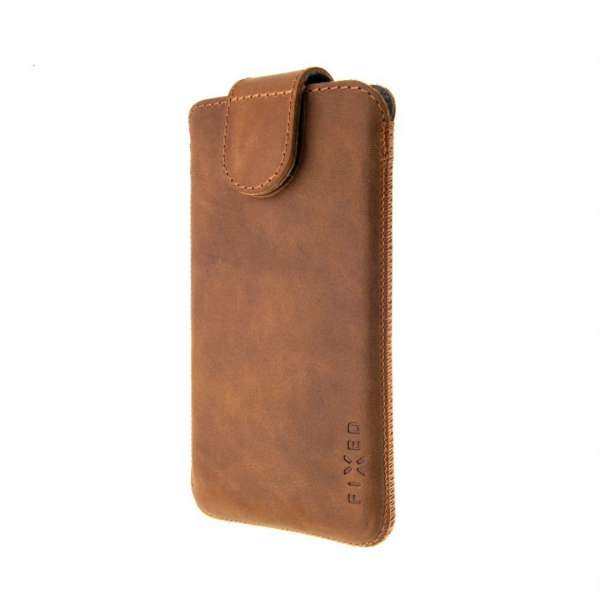 FIXED Bőrtok Posh, 5XL méret Brown