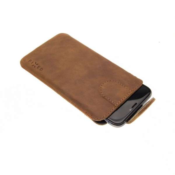 FIXED Bőrtok Posh, 5XL méret Brown