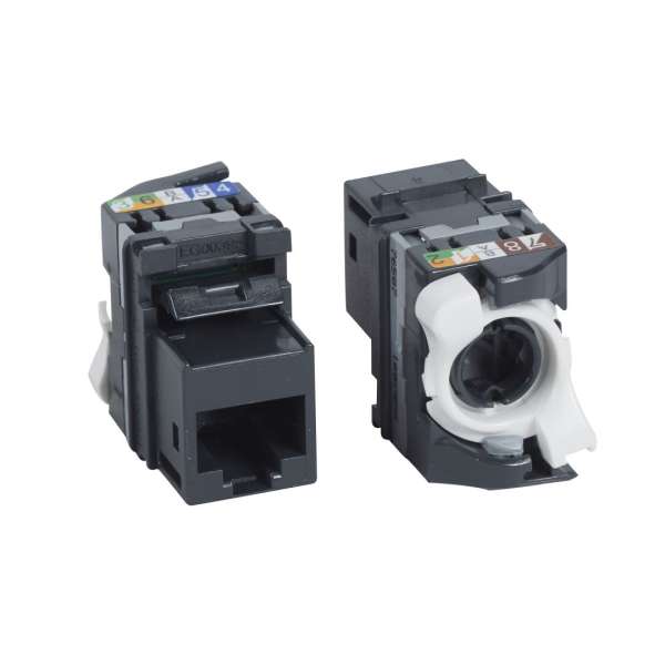 Legrand RJ45 Keystone port Cat5e árnyékolatlan (UTP) LCS2 gyorscsatlakozós 180° 100MHz 1xGigabit