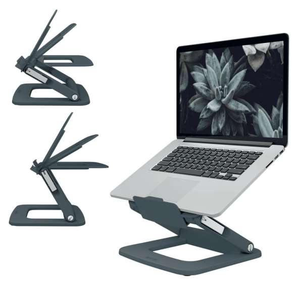 Leitz Ergo állítható laptopállvány 80%-ban újrahasznosított műanyagból Grey