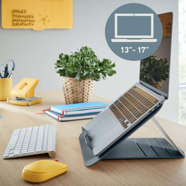Leitz Ergo Cosy laptop állvány 80%-ban újrahasznosított műanyagból Grey