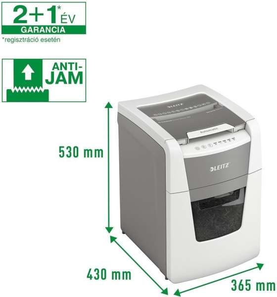 Leitz IQ AutoFeed SmallOffice 100 P5 Iratmegsemmisítő White