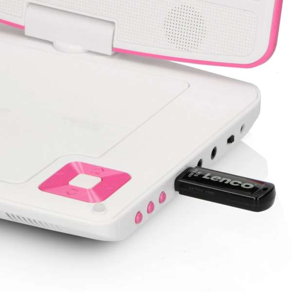 Lenco DVP-910 Hordozható DVD Lejátszó Pink