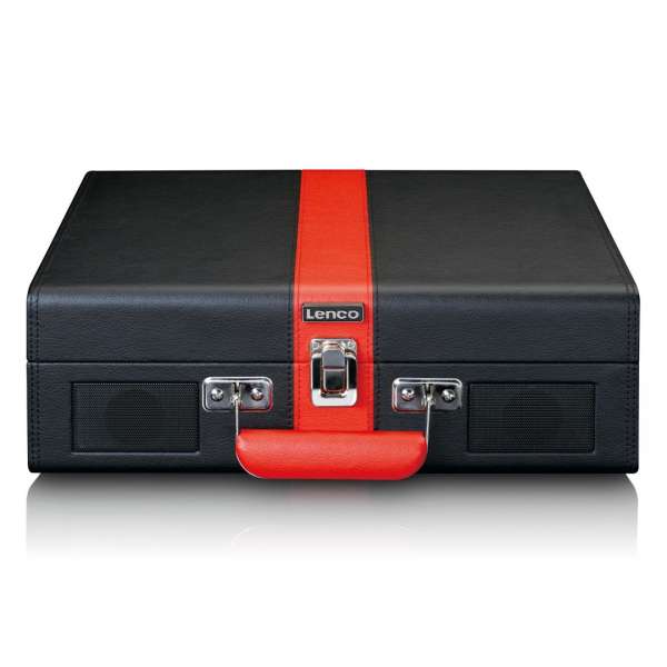 Lenco TT-110 Turntable with Bluetooth reception and built in speakers Black/Red