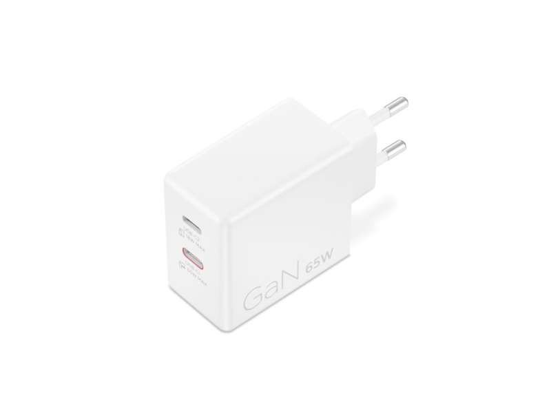 Lenovo Dual USB-C 65W GaN Charger White
