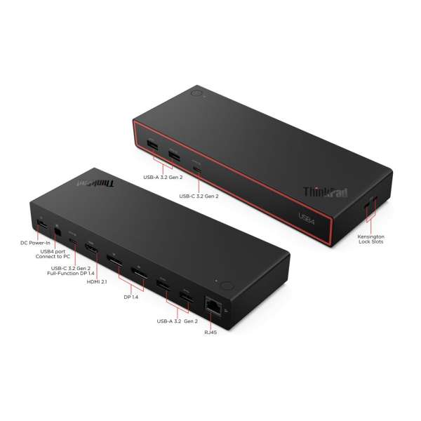 Lenovo ThinkPad USB4 Dock 5000 (with 135W Adapter) Black