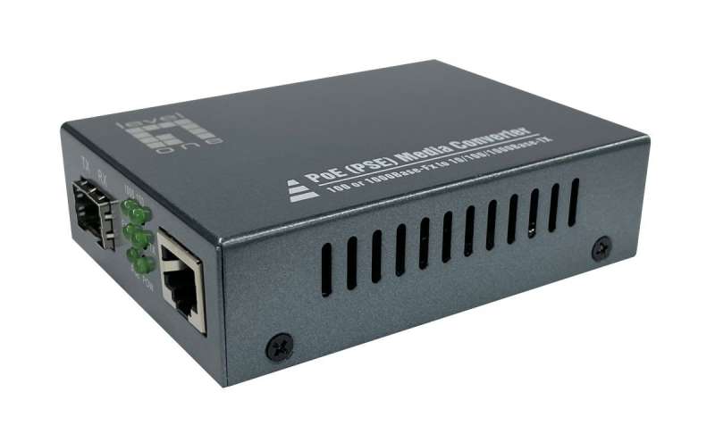 LevelOne GVT-2012 RJ45 to SFP Gigabit Media Converter