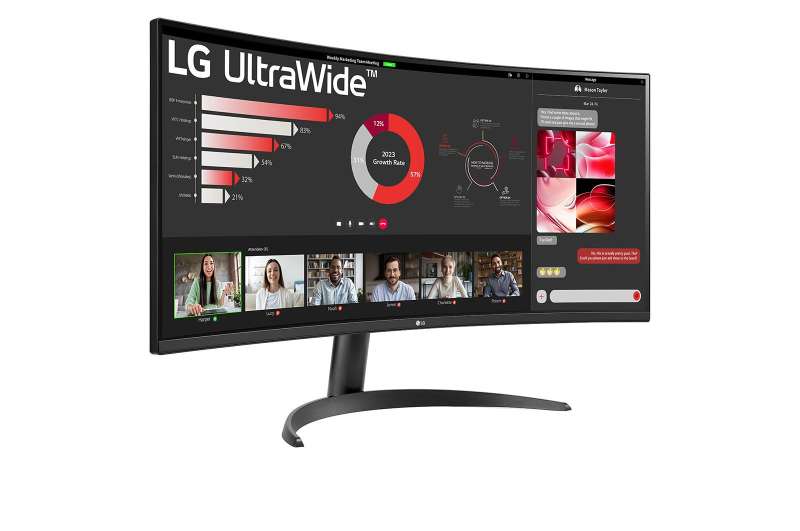 LG 34" 34WR50QK-B LED Curved