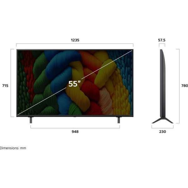 LG 55" 55NANO80A3B LED Smart