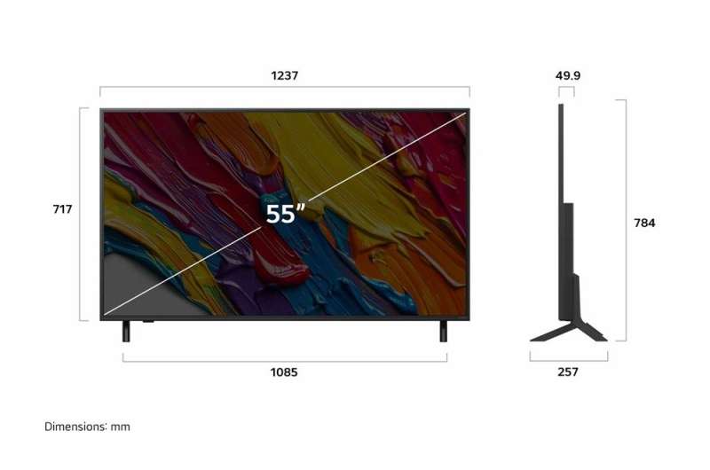 LG 55" 55QNED82A3B QNED Smart