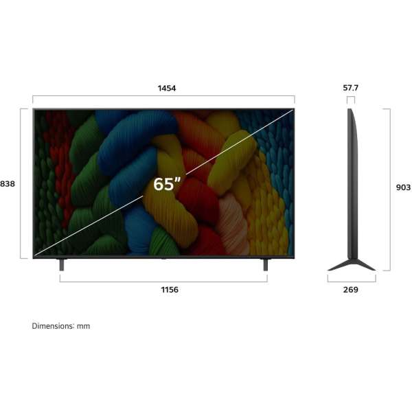 LG 65" 65NANO80A3B LED Smart